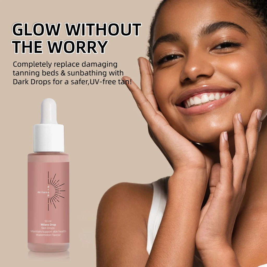 50ml Self Tanning Drops Body Self Tanning Sunless  Lotion Self Tanning Drops Enhance Skin Melanin Liquid Bronzer Natural Tanner