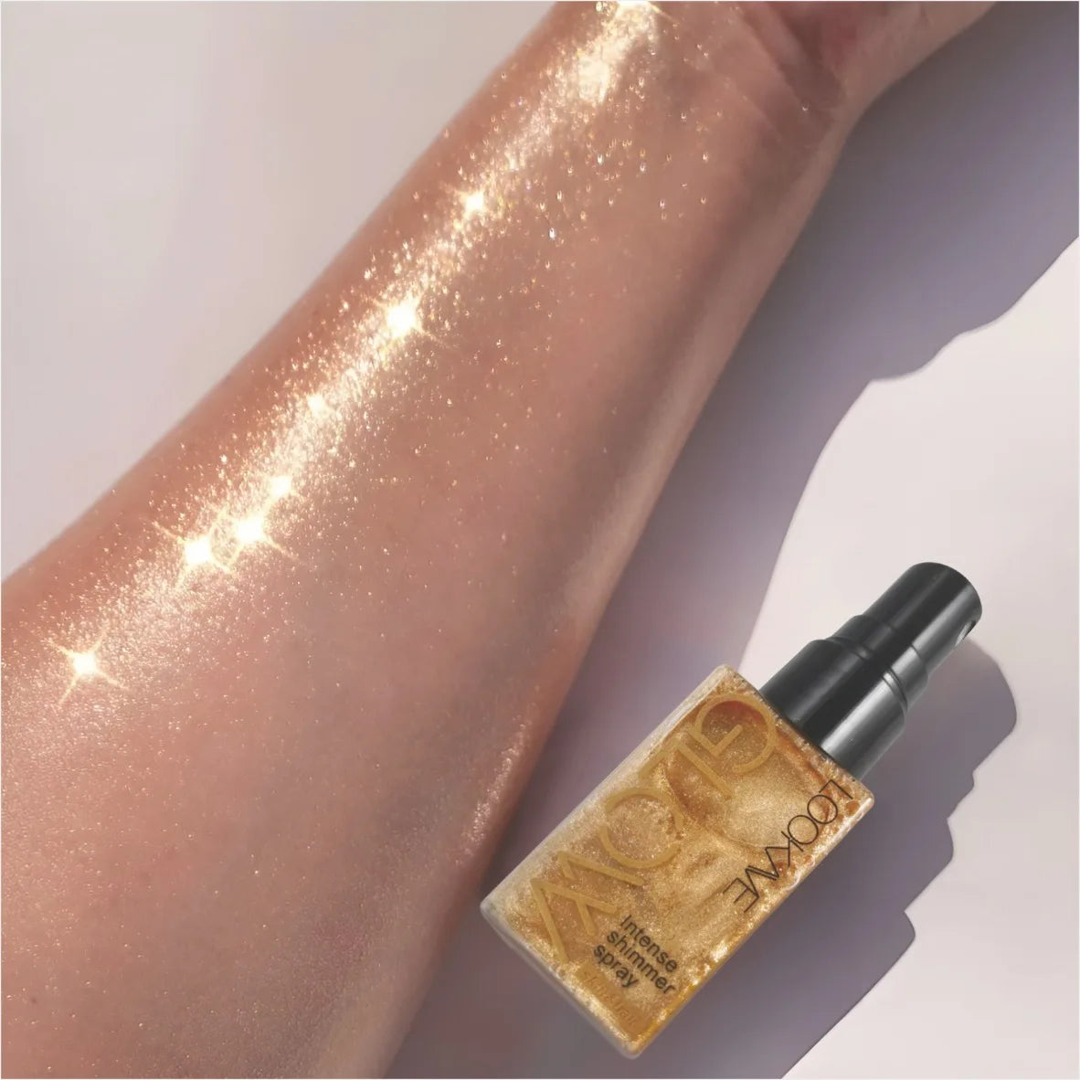 Shimmer Oil Spray Waterproof Long Lasting Moisturizing Gold Bronze Contour Brightening for Face Body Sparkle Liquid Highlighter