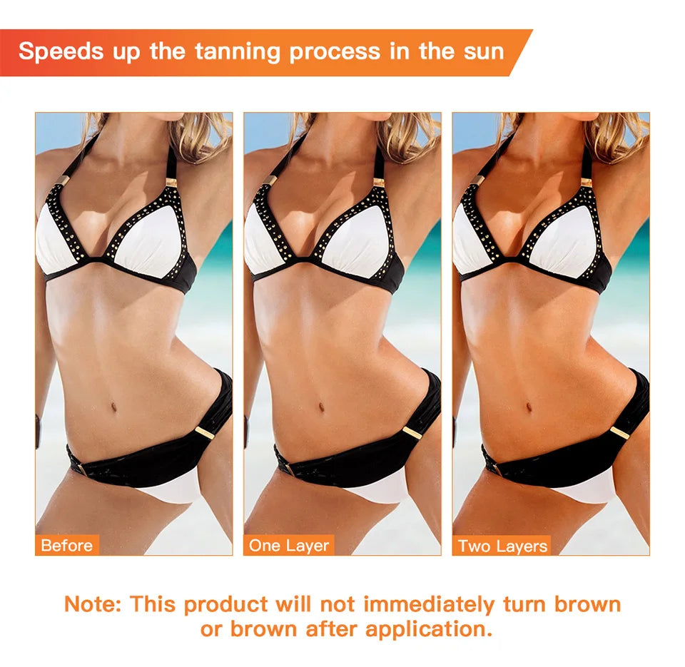 Lakerain Intensive Tanning Gel Body Cream Bronze Tanning Lotion Carroten Effective Sun Aid Take In Sunlight Moisturizing Cream