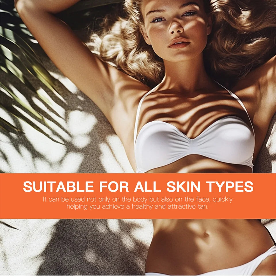 Lakerain Intensive Tanning Gel Body Cream Bronze Tanning Lotion Carroten Effective Sun Aid Take In Sunlight Moisturizing Cream