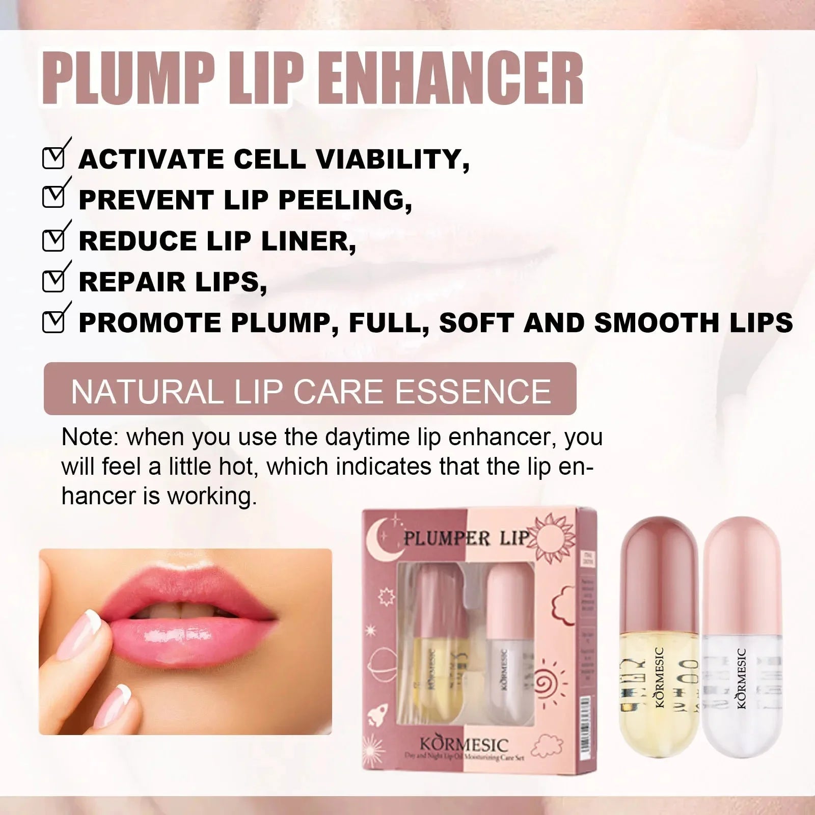Lasting Volumising Lip Plumper Serum Instant Lips Elasticity Plumping Gloss Oils Long-Lasting Moisturising Makeup Sexy Lip Care
