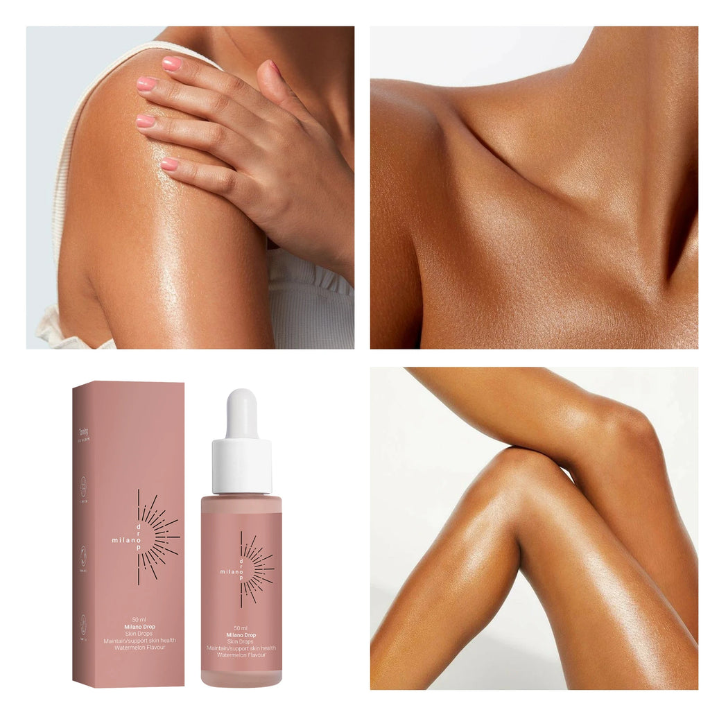 50ml Self Tanning Drops Body Self Tanning Sunless  Lotion Self Tanning Drops Enhance Skin Melanin Liquid Bronzer Natural Tanner